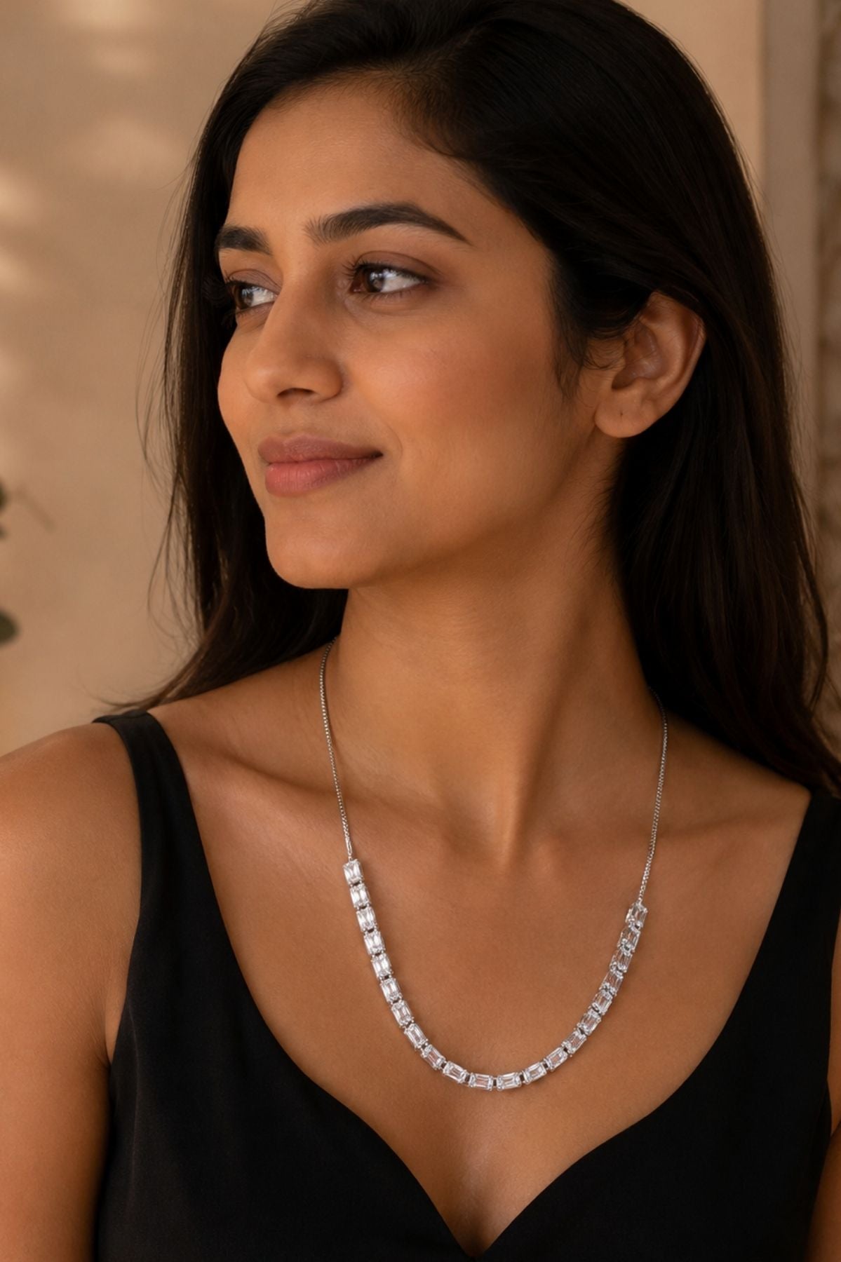 Diamond Bridal Choker Necklace