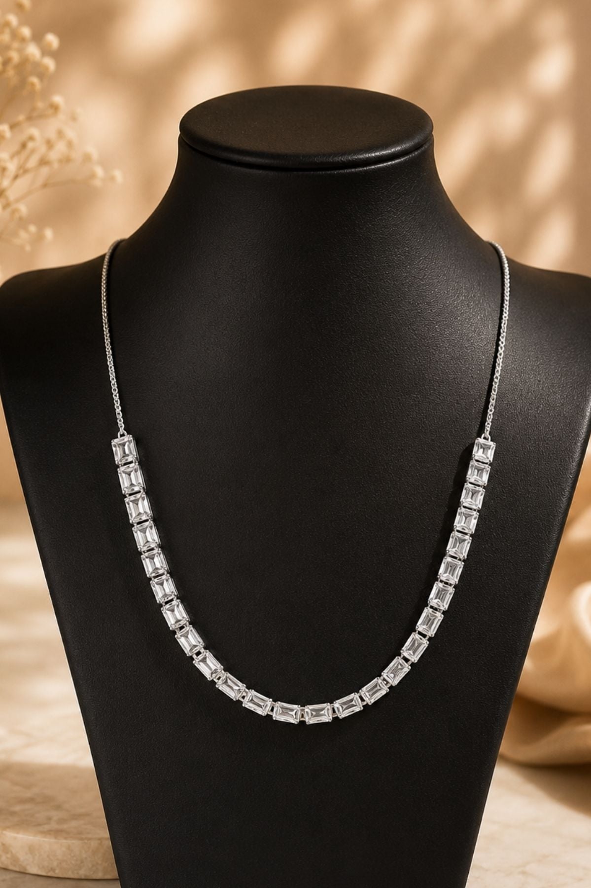 Diamond Bridal Choker Necklace